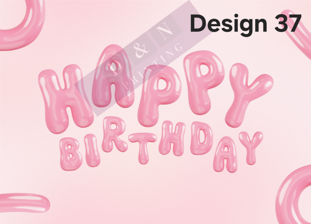 Happy Birthday Collection Box Labels