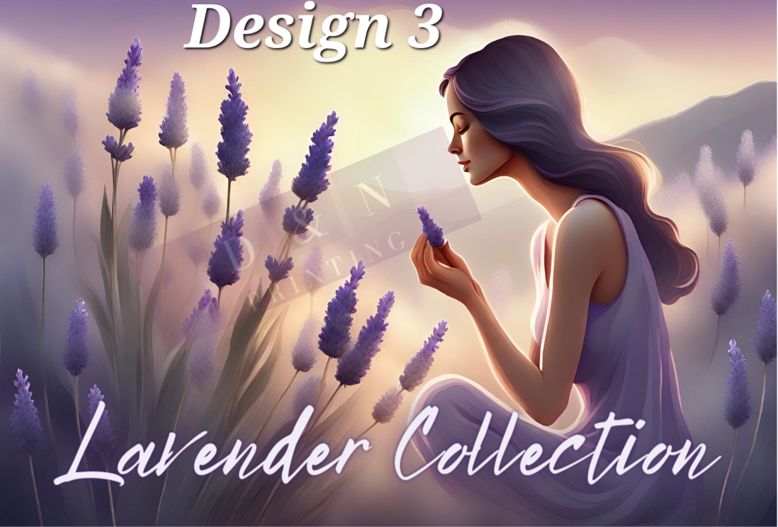 Lavender Collection Box Labels