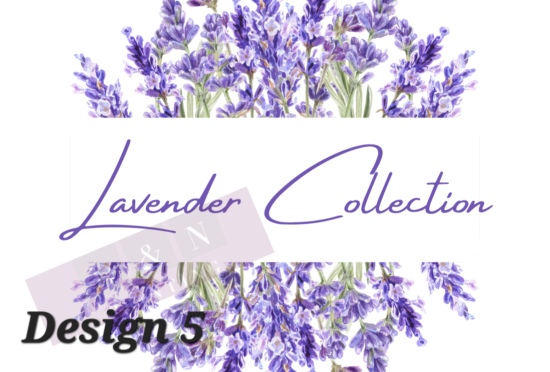 Lavender Collection Box Labels