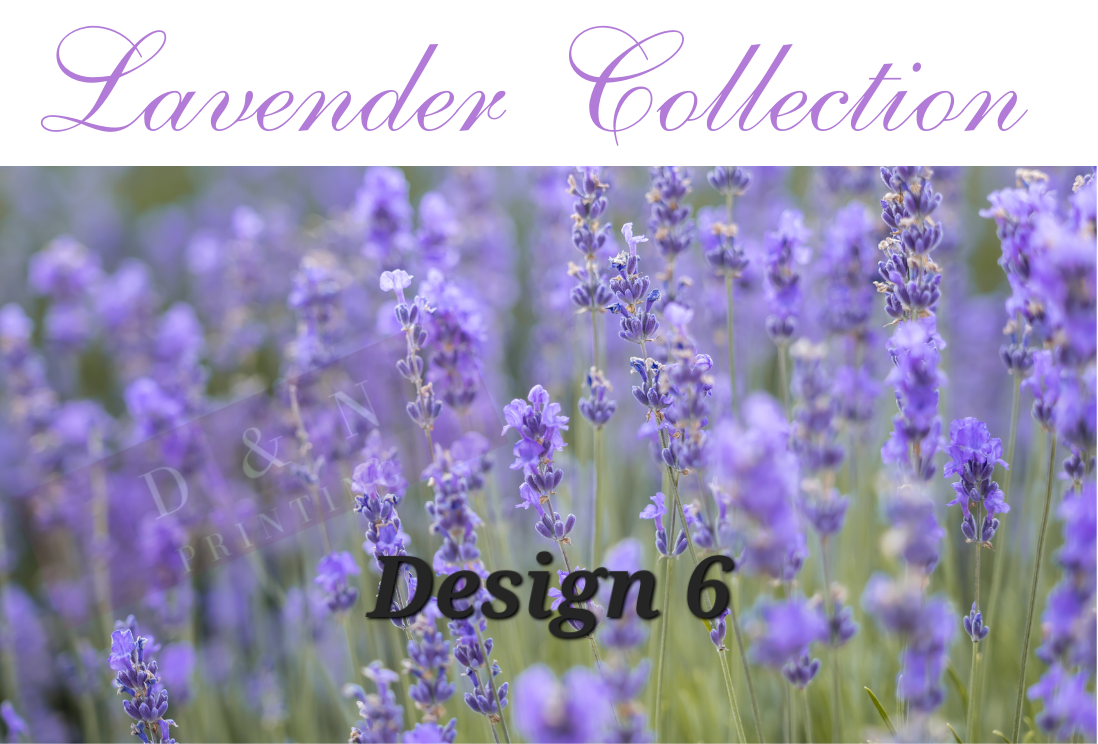 Lavender Collection Box Labels