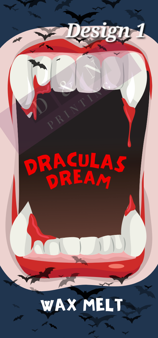 SNAP BAR LABELS FOR WAX MELTS - Halloween & Christmas Designs - Rectangle Labels 100mm x 47mm
