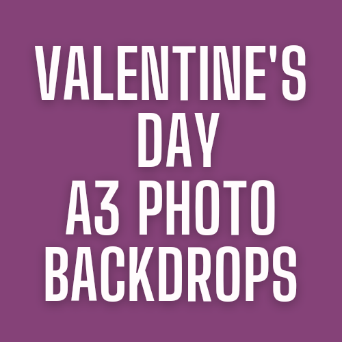 VALENTINES A3 Photo Backdrops Matte or Gloss