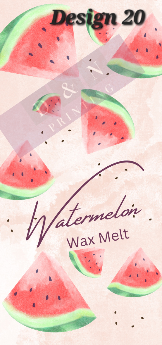 SNAP BAR LABELS FOR WAX MELTS - Halloween & Christmas Designs - Rectangle Labels 100mm x 47mm