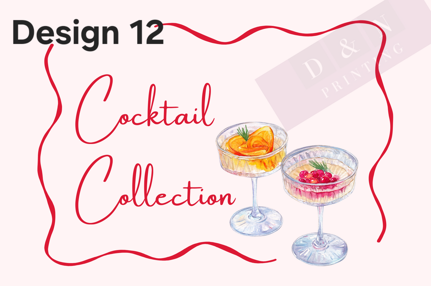 Cocktail & Drink Collection Box Labels