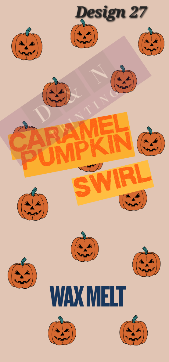 SNAP BAR LABELS FOR WAX MELTS - Halloween & Christmas Designs - Rectangle Labels 100mm x 47mm