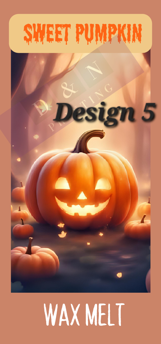 SNAP BAR LABELS FOR WAX MELTS - Halloween & Christmas Designs - Rectangle Labels 100mm x 47mm
