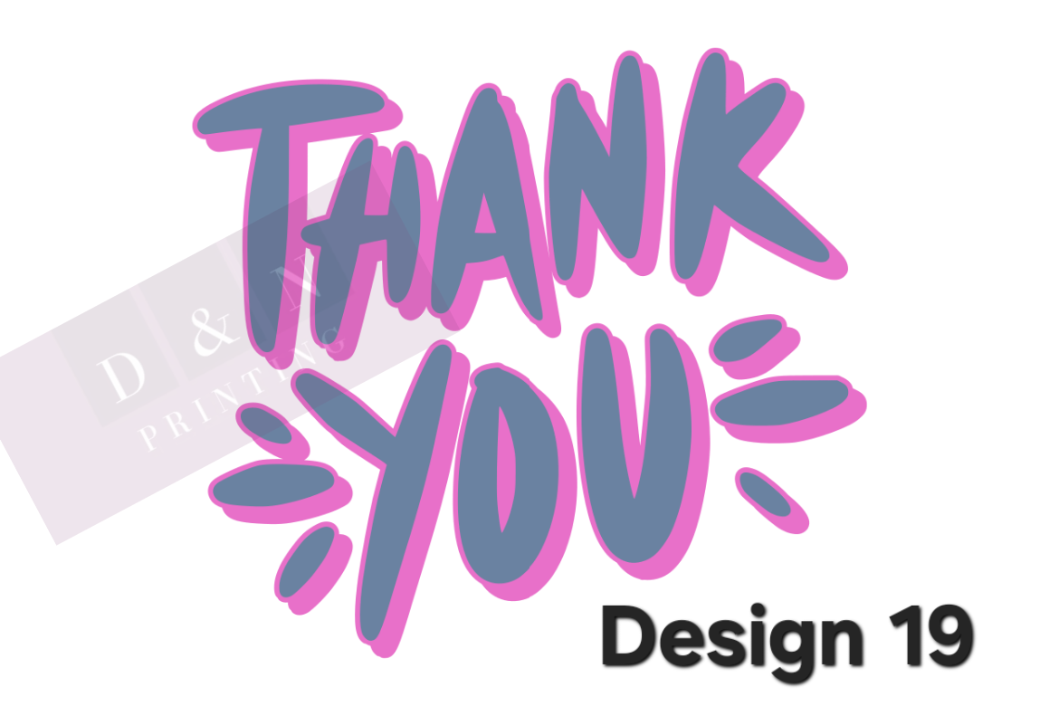 Thank You & Just for you Collection Box Labels