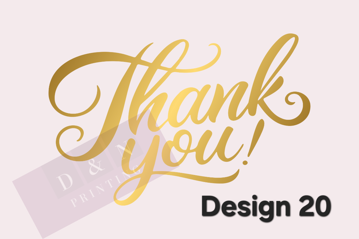 Thank You & Just for you Collection Box Labels
