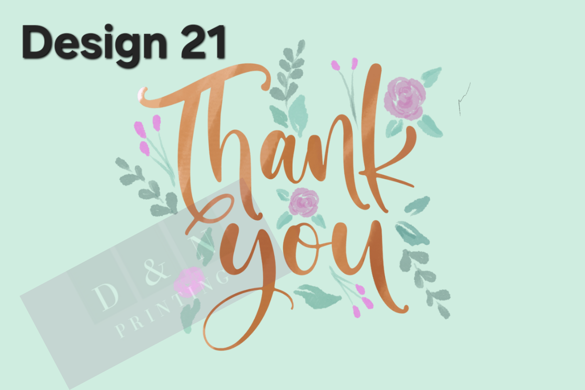 Thank You & Just for you Collection Box Labels