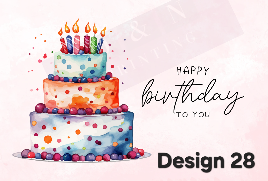 Happy Birthday Collection Box Labels