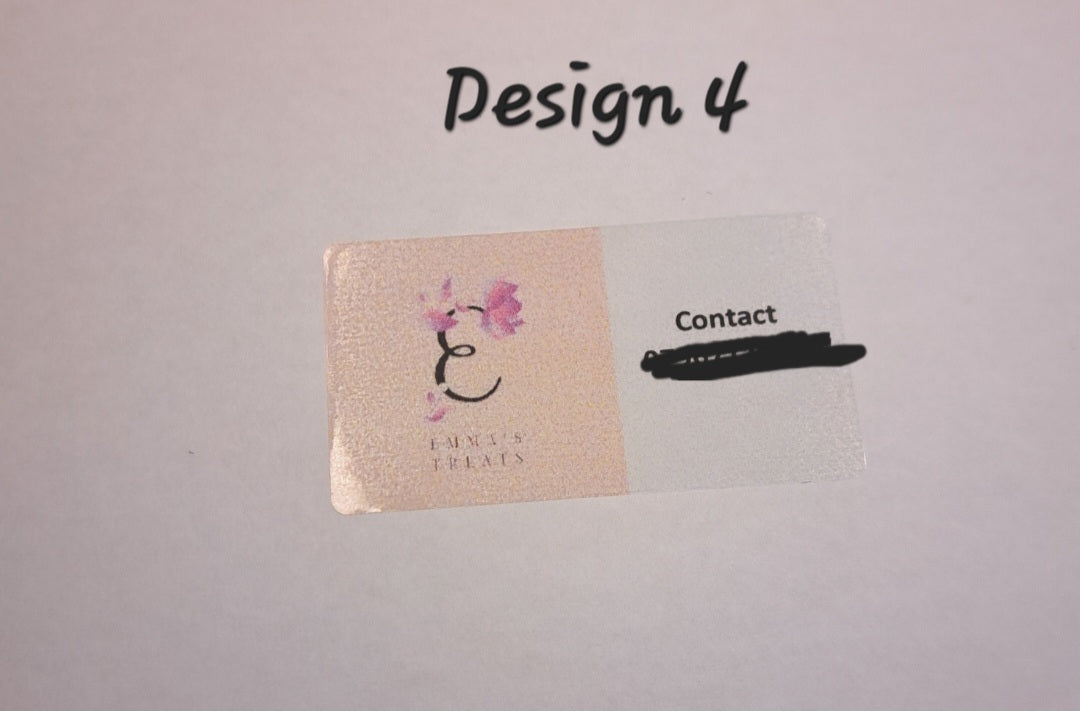 Clear/Transparent Waterproof Labels - Mini Rectangles - 45.7mm x 25.4mm