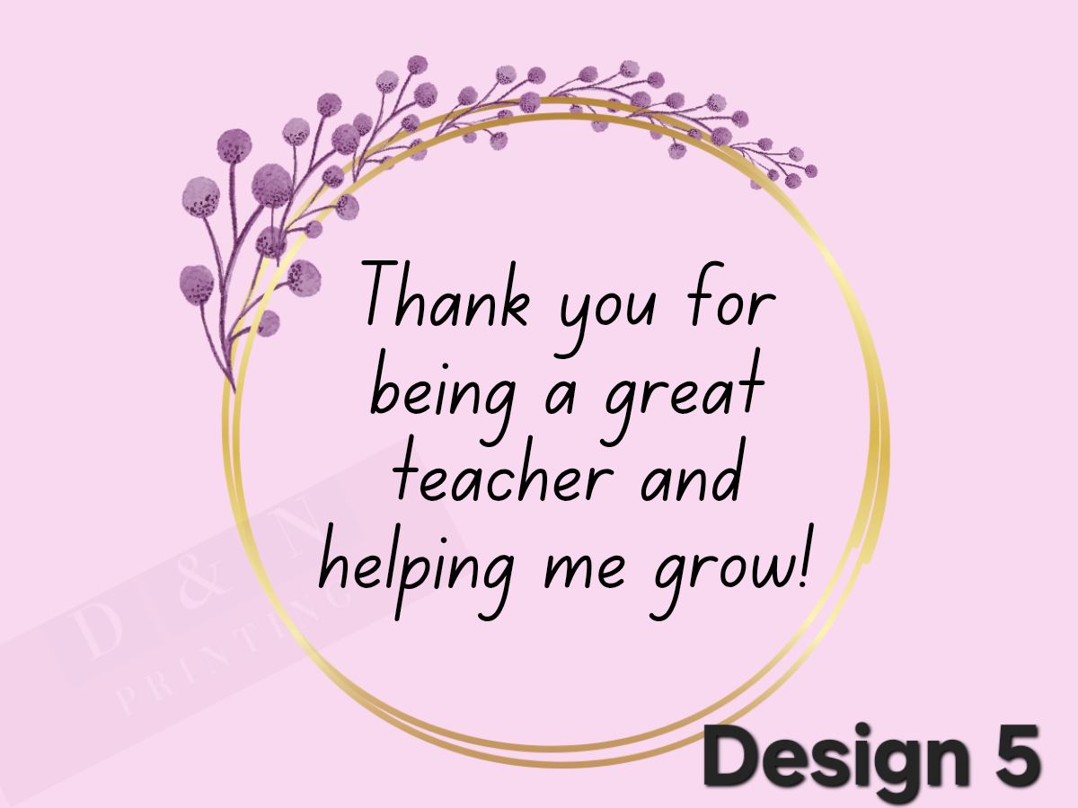 Teacher A7 Thank You Cards