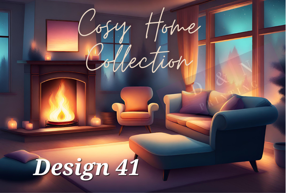 Home & Cosy Collection Box Labels