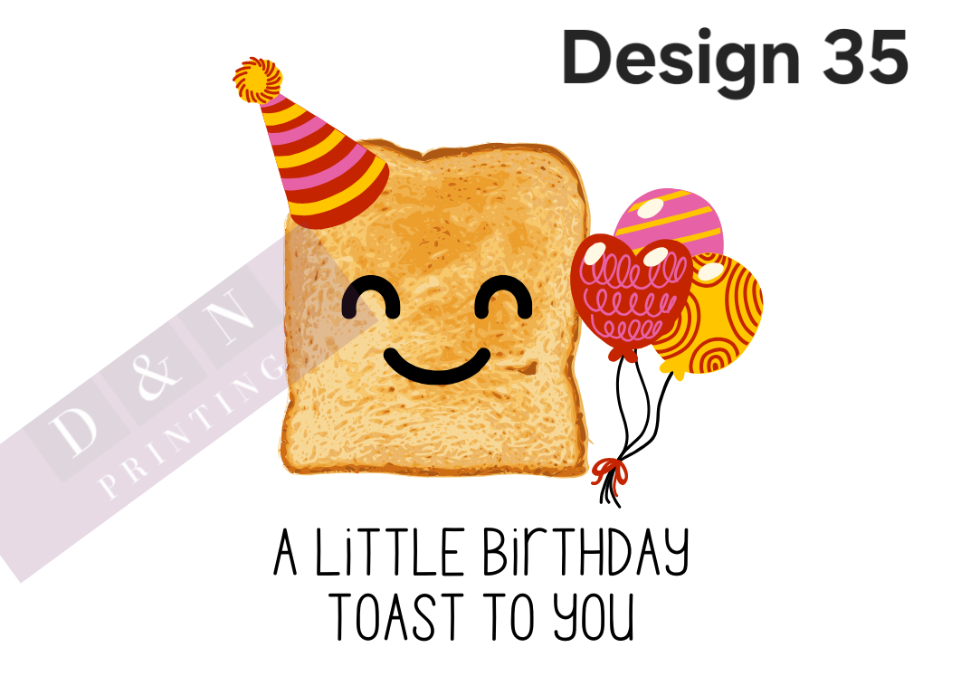 Happy Birthday Collection Box Labels