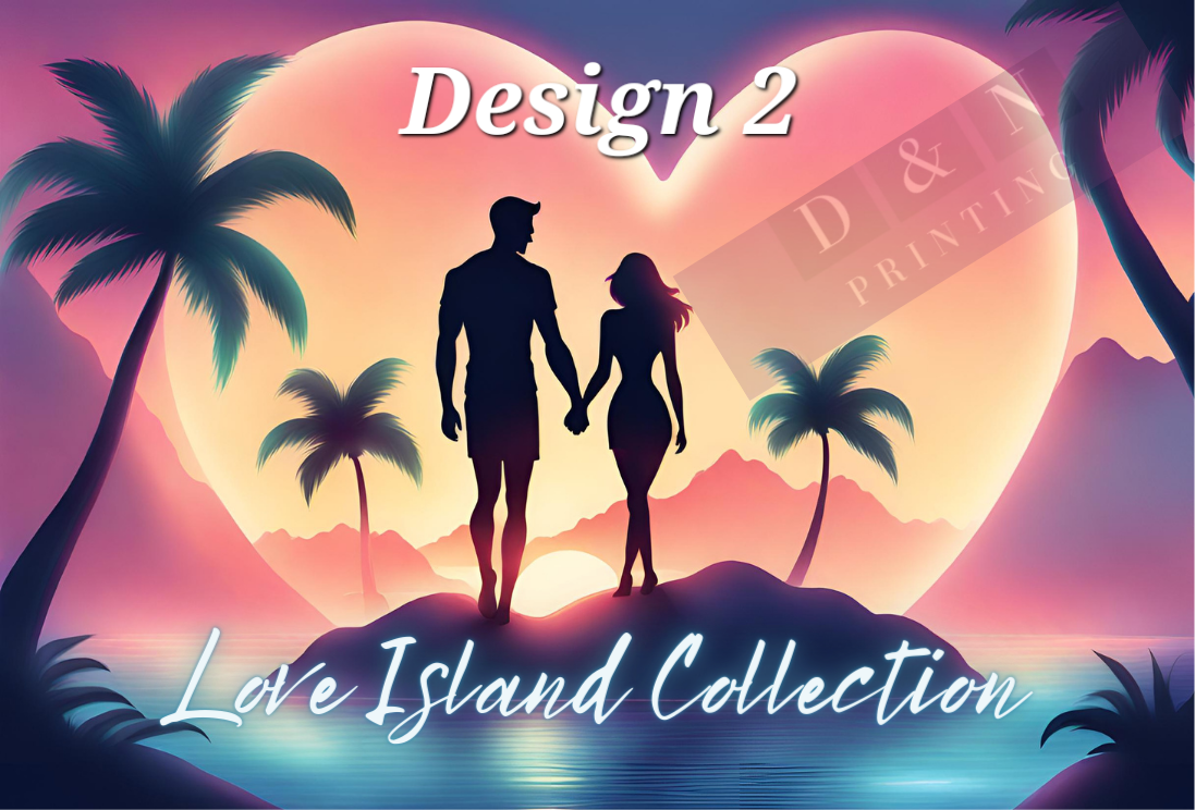 Love Island Collection Box Labels