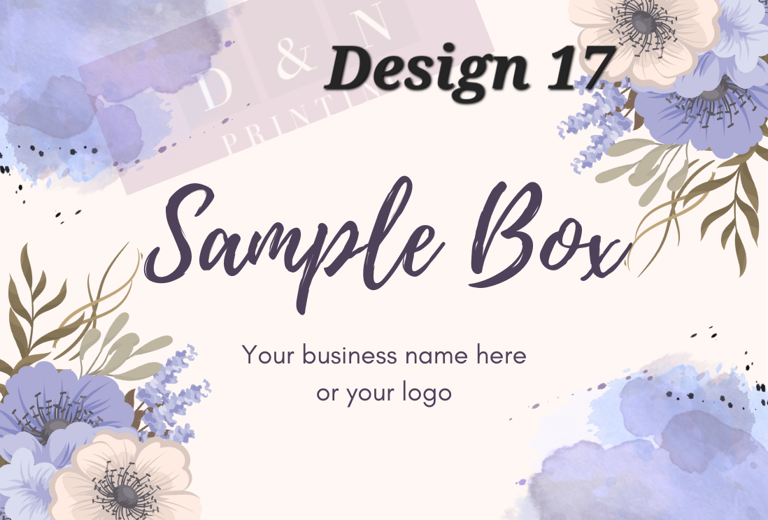 Sample Box Collection Box Labels