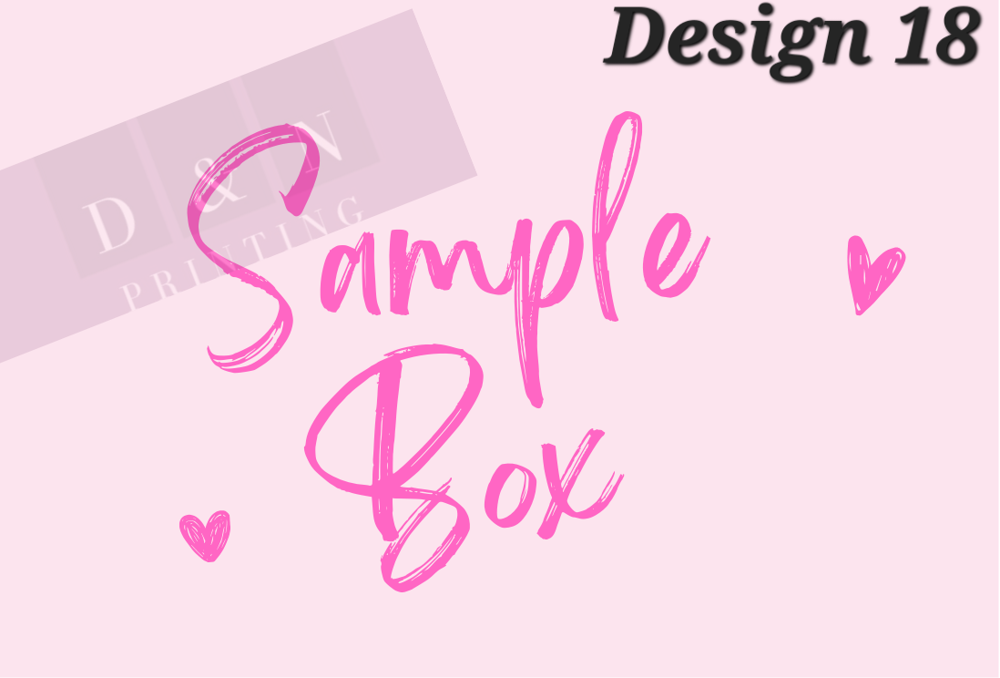 Sample Box Collection Box Labels