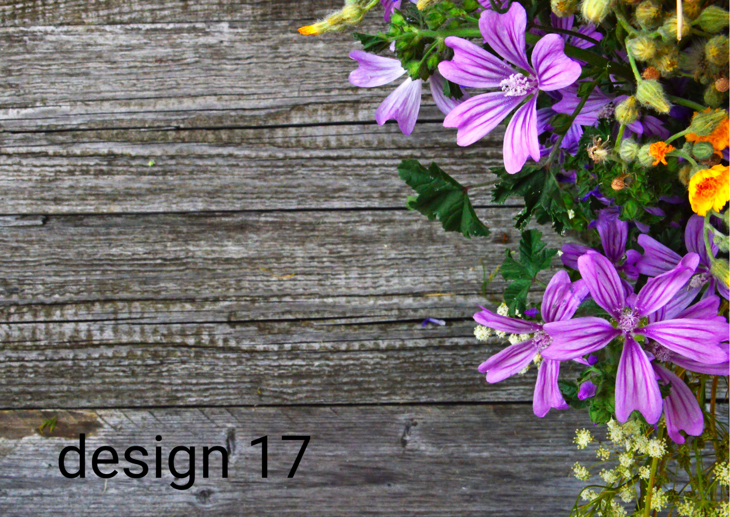 FLOWERS ON WOOD A3 Photo Backdrops Matte or Gloss