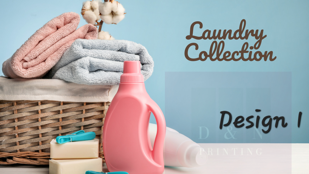 Laundry & Cleaning Collection Box Labels