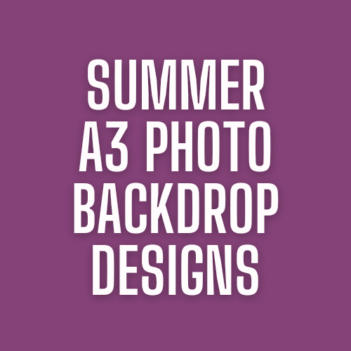 SUMMER A3 Photo Backdrops Matte or Gloss