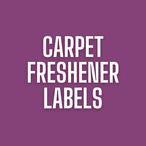 Carpet Freshener Labels Square Matte & Gloss