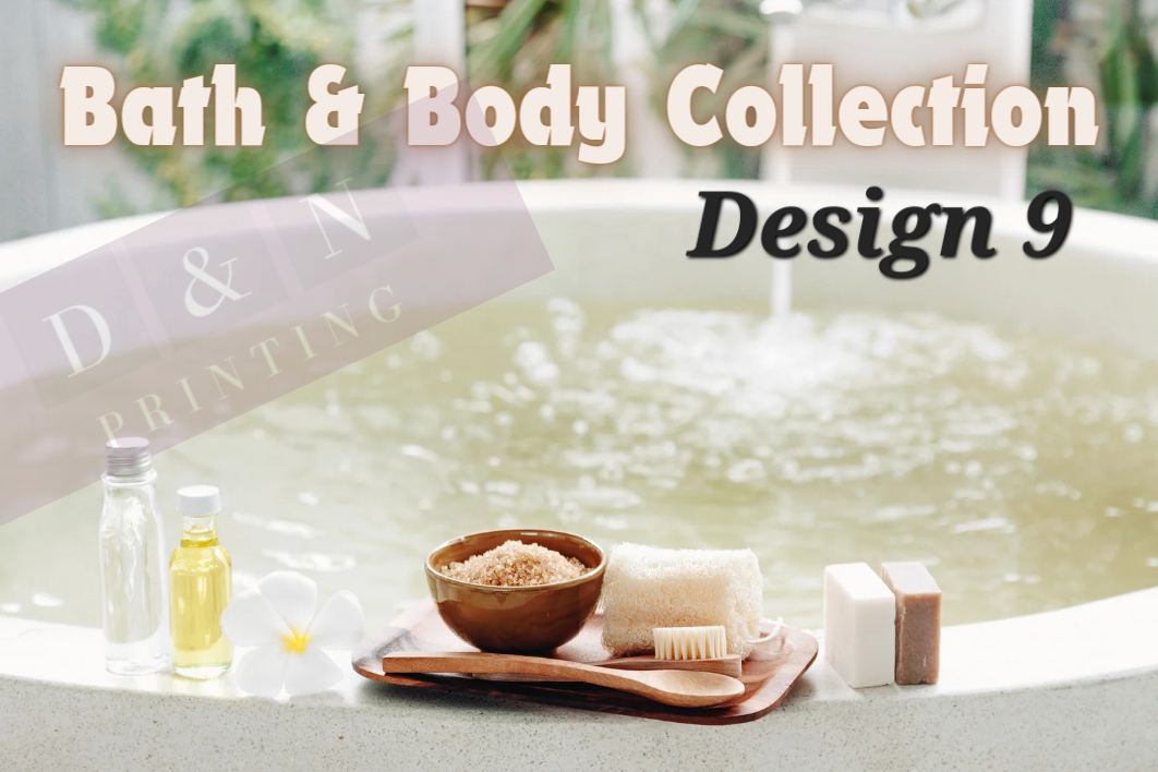 Bath & Body Collection Box Labels