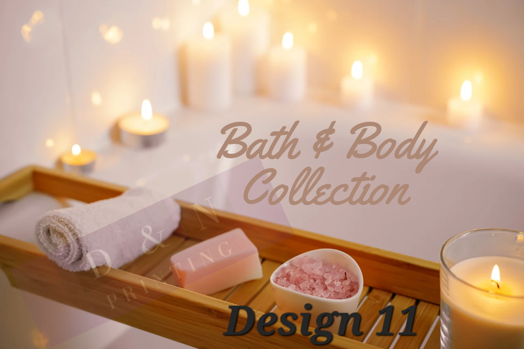 Bath & Body Collection Box Labels