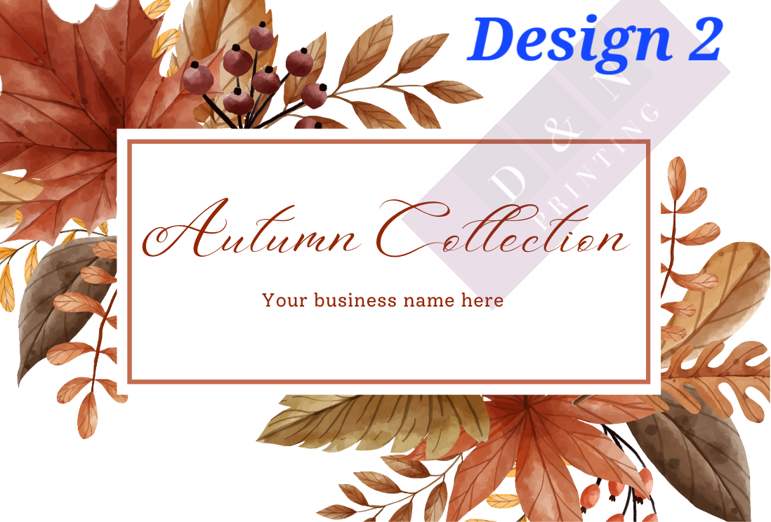 Autumn Collection Box Labels