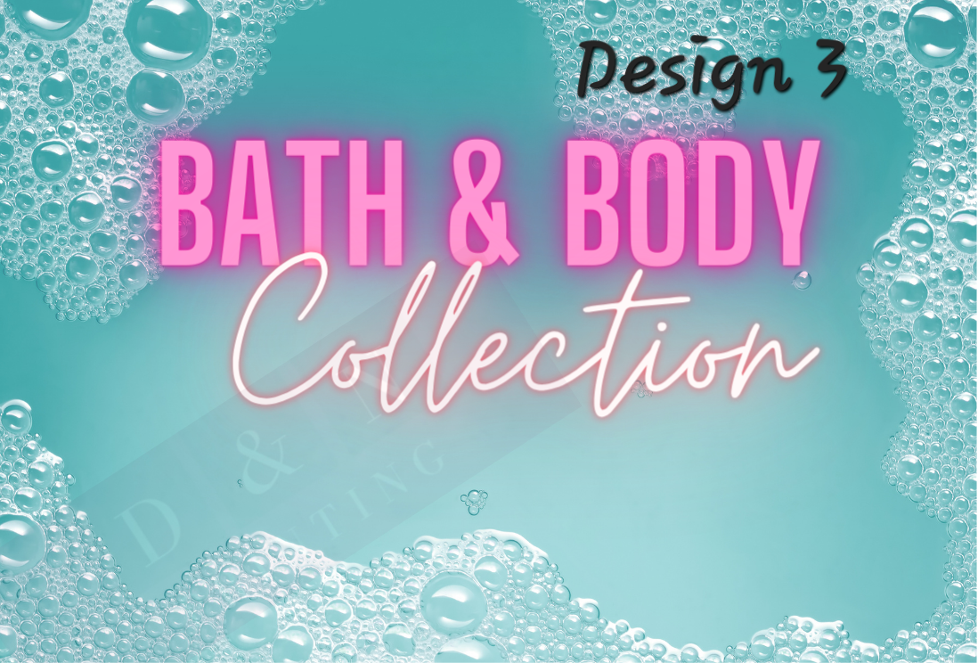 Bath & Body Collection Box Labels