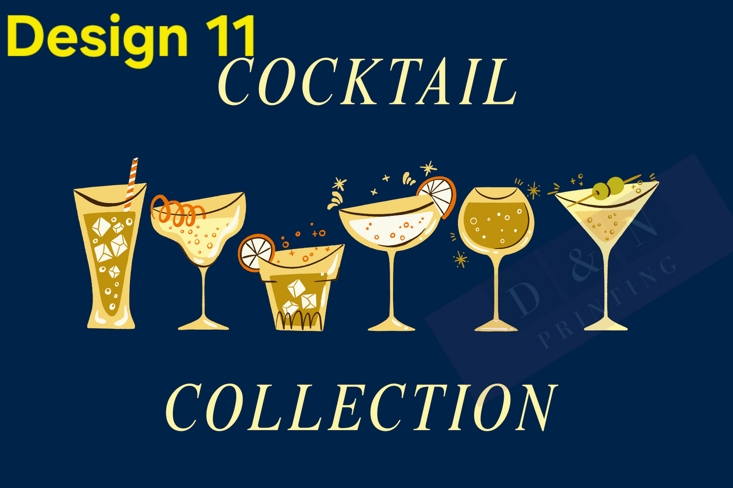 Cocktail & Drink Collection Box Labels