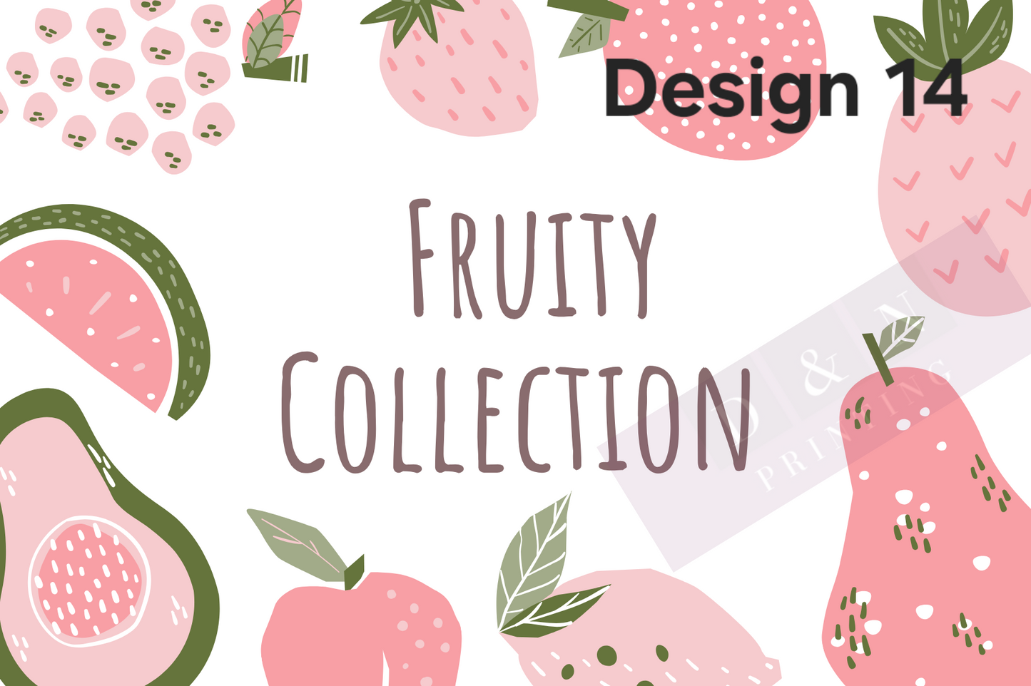 Fruity Collection Box Labels