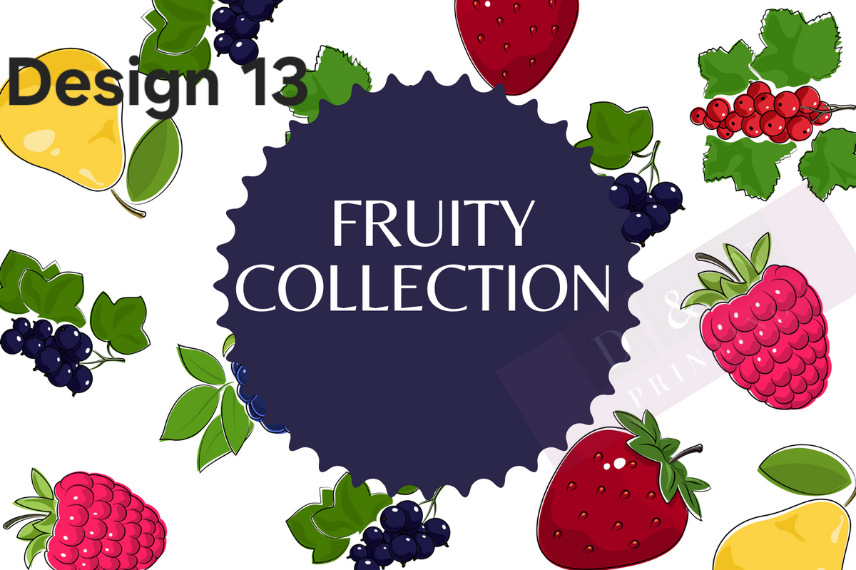 Collection Box Label Picture Fruity Collection Box Labels – D & N Printing