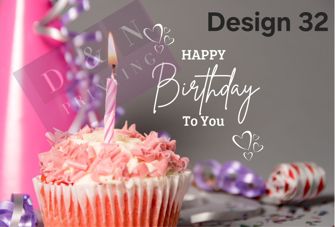 Happy Birthday Collection Box Labels