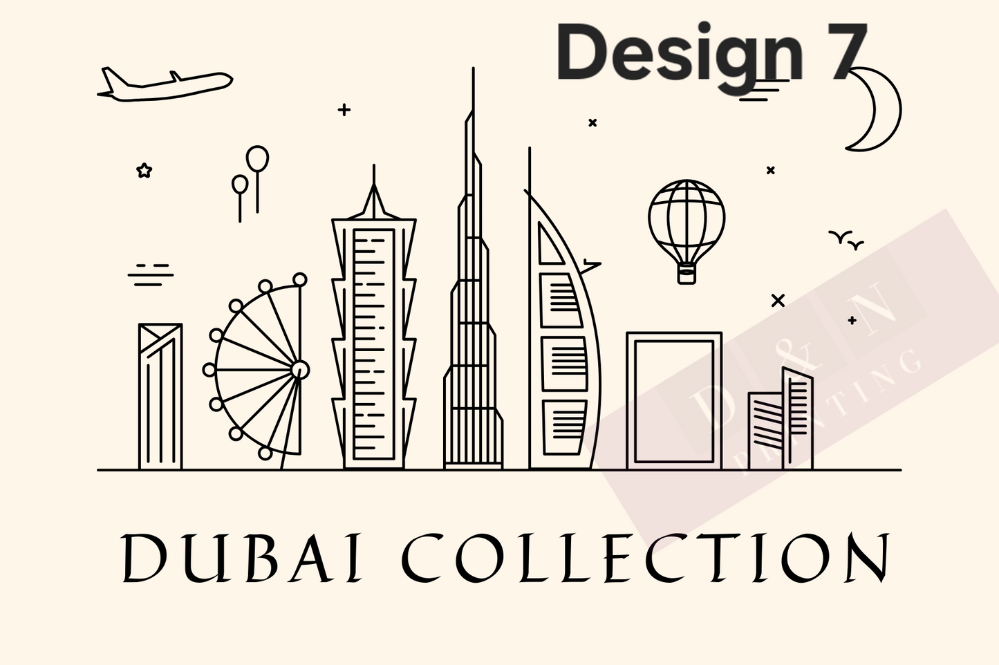 Dubai Collection Box Labels
