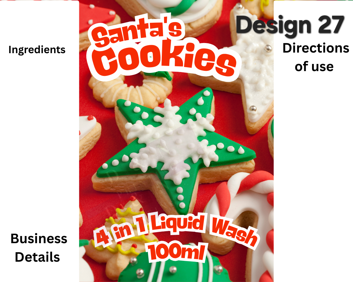 Body Spray, Perfume, Liquid Soap Labels etc. Gloss Labels 100mm x80mm or 90mm x 65mm