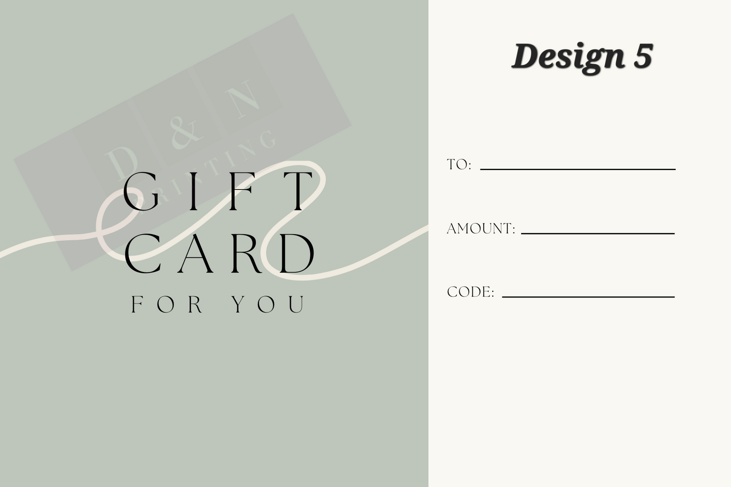 A6 Gift Cards