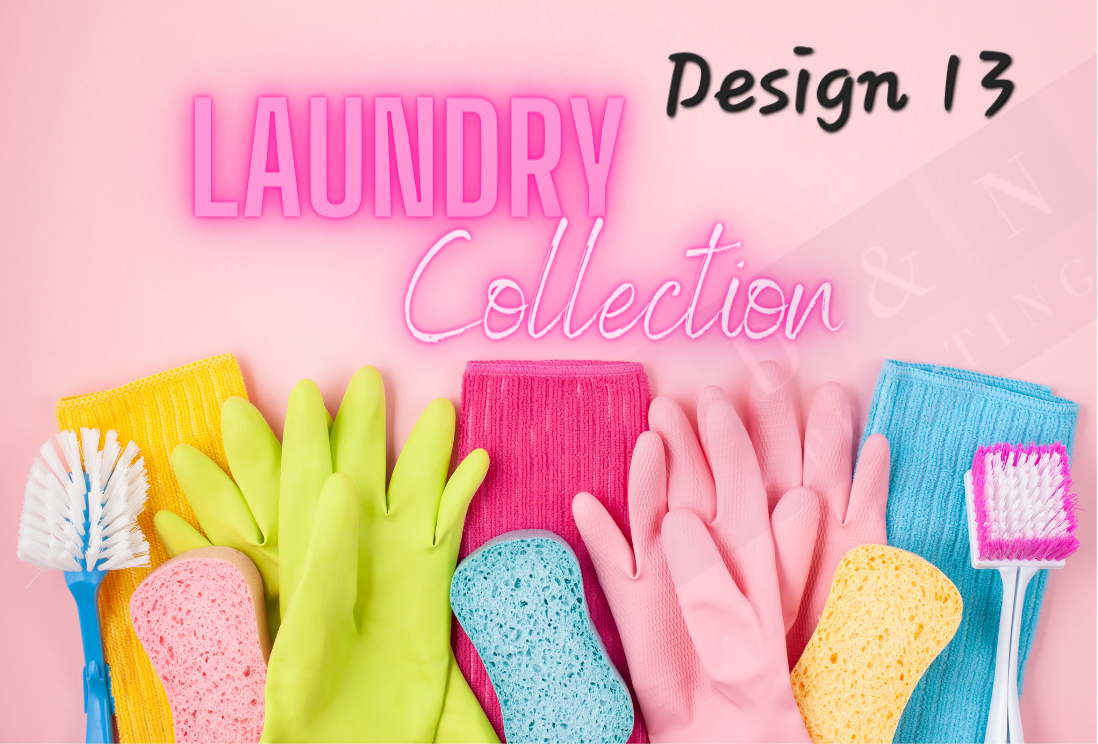 Laundry & Cleaning Collection Box Labels