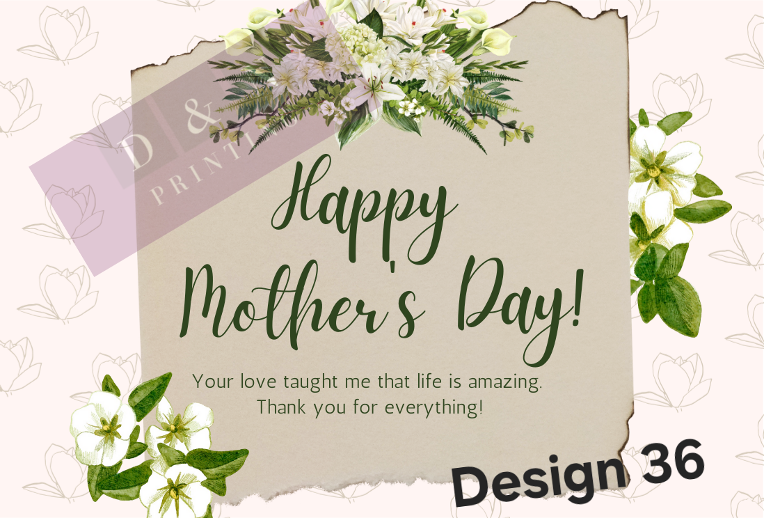 Mother's Day Collection Box Labels