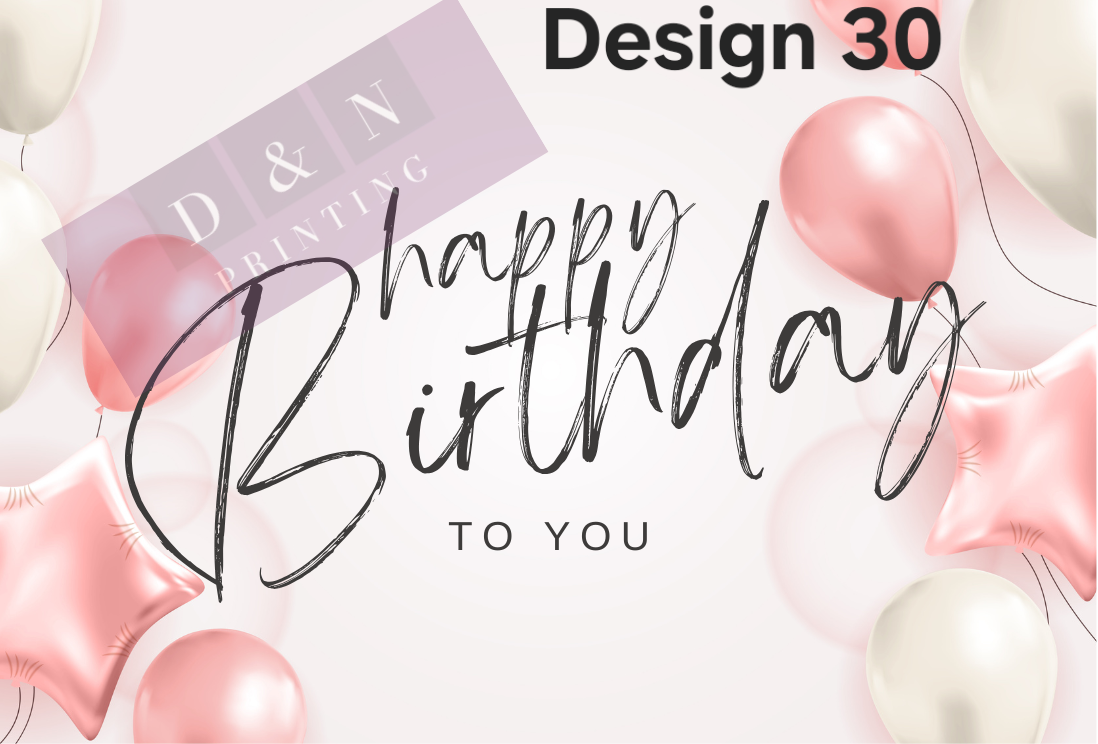 Happy Birthday Collection Box Labels