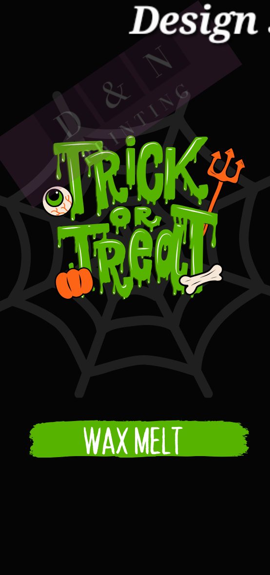 SNAP BAR LABELS FOR WAX MELTS - Halloween & Christmas Designs - Rectangle Labels  100mm x 47mm