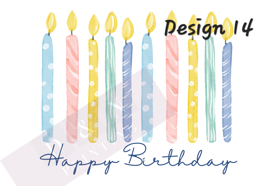 Happy Birthday Collection Box Labels