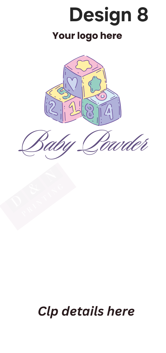 Fragrance Designs with your logo -  Snap Bar Labels - 10% CLP labels In a Non Hazardous Base for Wax Melts - White Matte Labels 100mm x 47mm