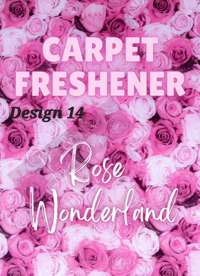 Carpet Freshener Labels- Portrait in Gloss- Colourful Designs