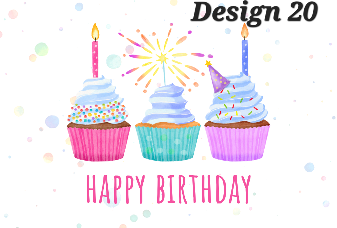 Happy Birthday Collection Box Labels