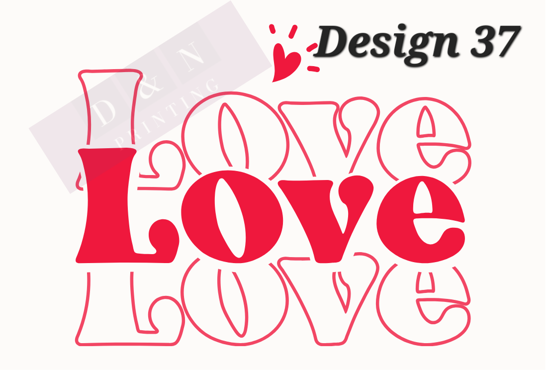 Valentine's Day/Love Collection Box Labels