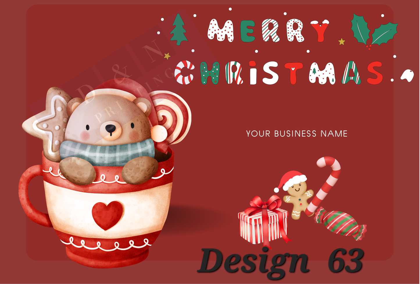 Christmas & Winter Collection Box Labels