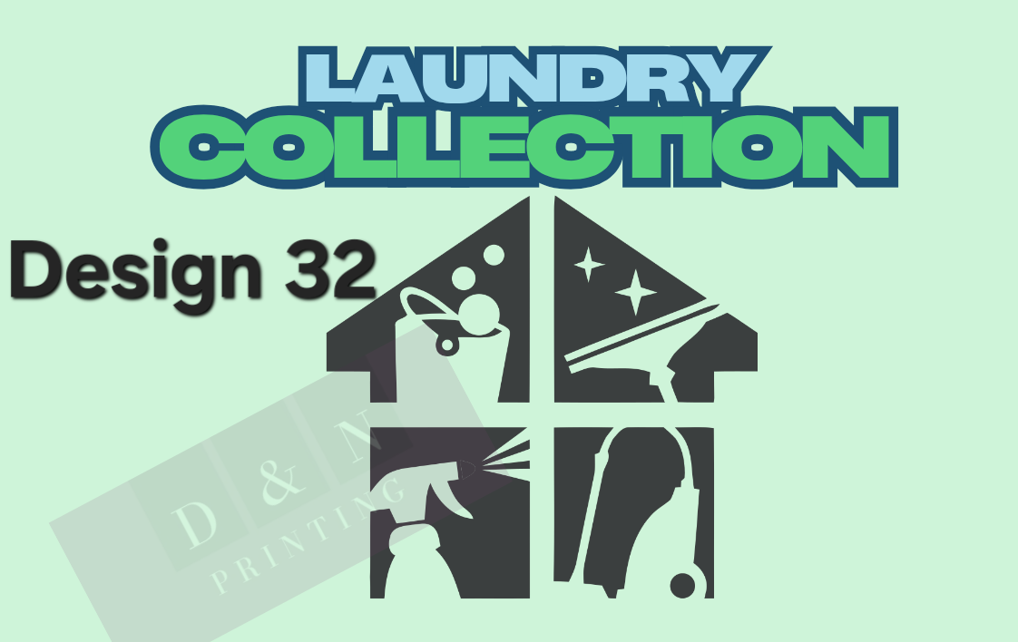 Laundry & Cleaning Collection Box Labels