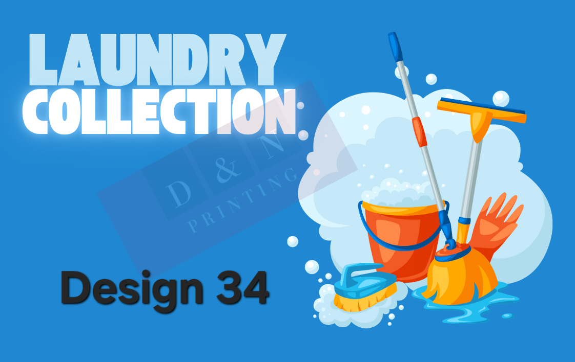 Laundry & Cleaning Collection Box Labels