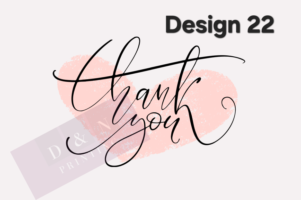Thank You & Just for you Collection Box Labels
