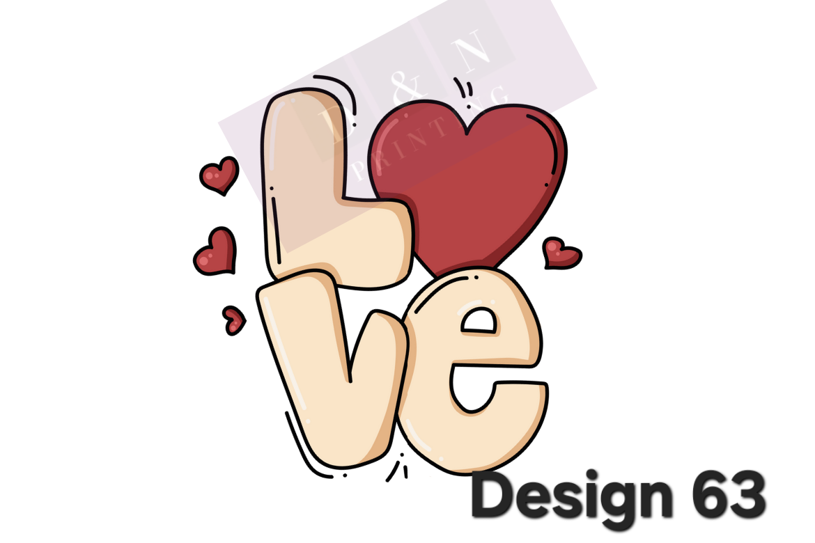Valentine's Day/Love Collection Box Labels